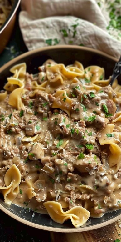 Ground Beef Stroganoff