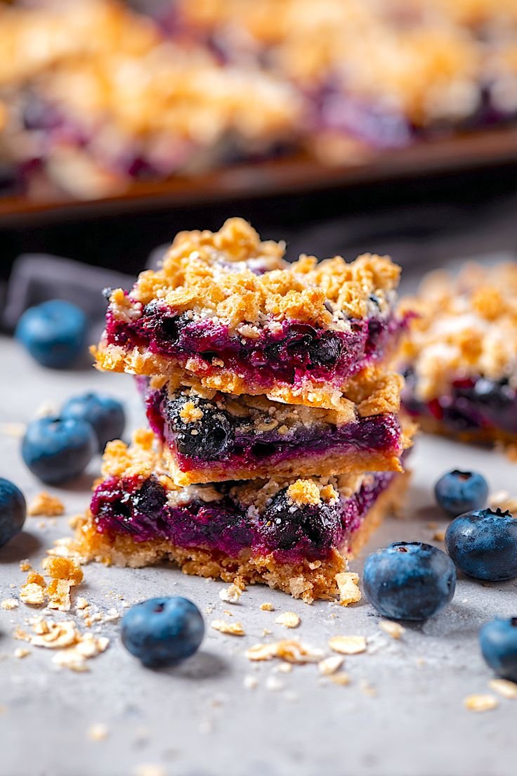 Blueberry Oatmeal Bars
