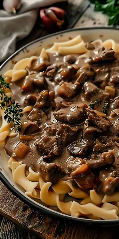 30-Minute Ground Beef Stroganoff