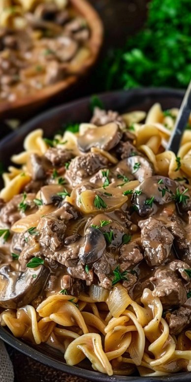 Ground Beef Stroganoff