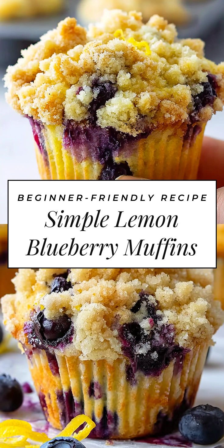 Simple Lemon Blueberry Streusel Muffins 5 Simple Lemon Blueberry Streusel Muffins