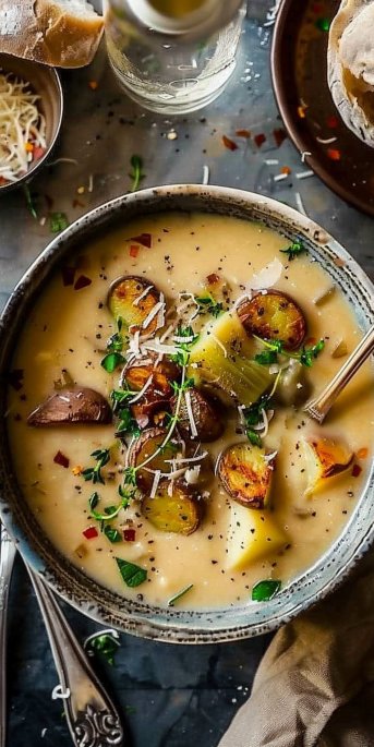 Ratatouille-Inspired Potato Leek Soup