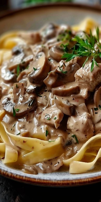 Chicken Mushroom Stroganoff