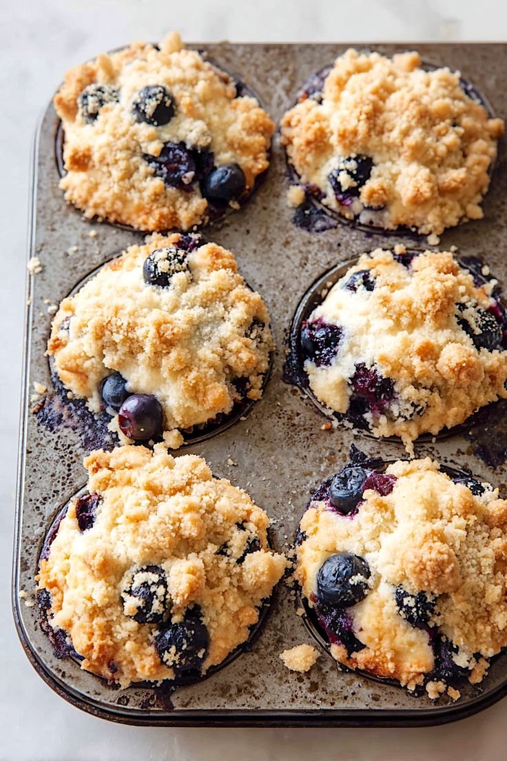Blueberry Streusel Muffins 5 It's All About That Buttery, Crunchy Topping