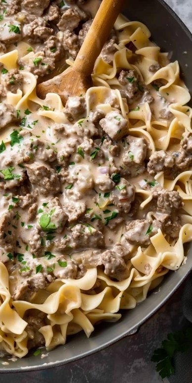 30-Minute Ground Beef Stroganoff Recipe 6 30-Minute Ground Beef Stroganoff Recipe