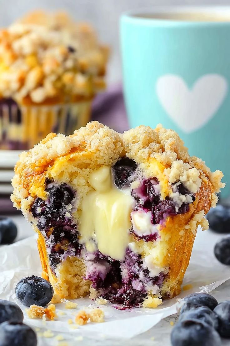 Blueberry Cream Cheese Muffins 5 To-Die-For Blueberry Cream Cheese Muffins