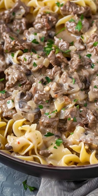 30-Minute Ground Beef Stroganoff