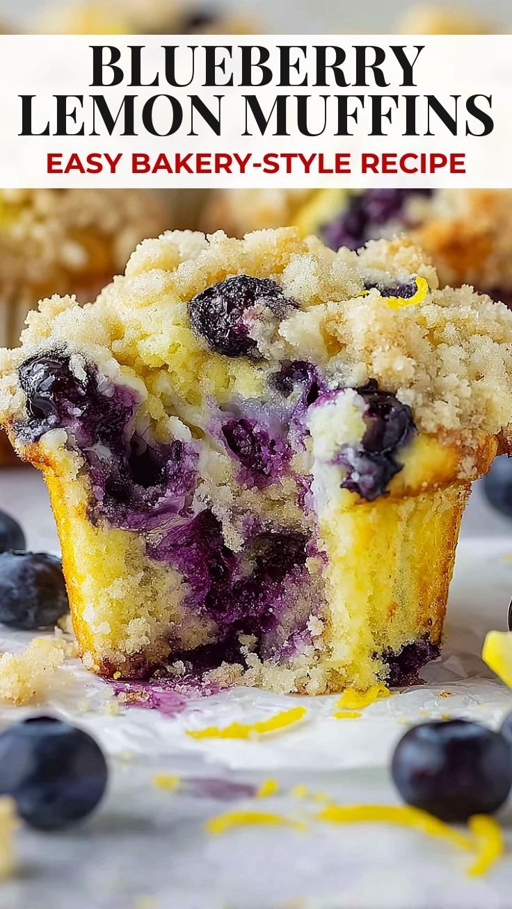 Mouthwatering Lemon Blueberry Muffins 5 Mouthwatering Lemon Blueberry Muffins