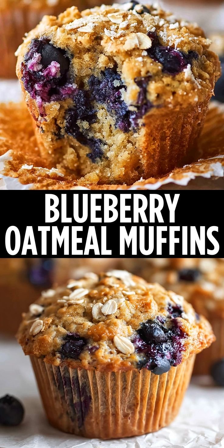 Blueberry Oatmeal Muffins