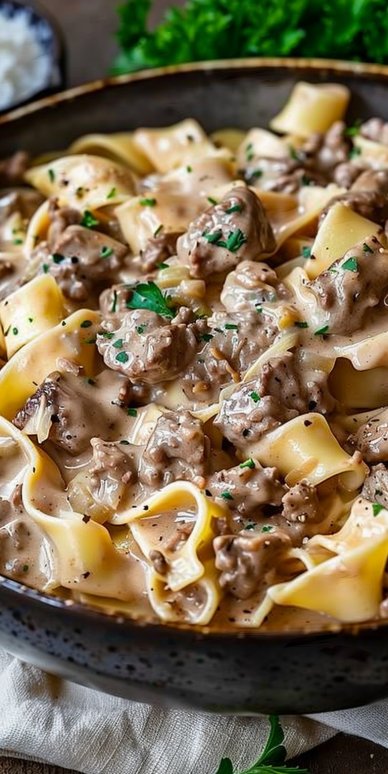 Easy Ground Beef Stroganoff Recipe