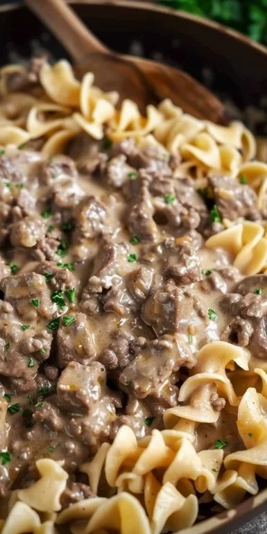 30-Minute Ground Beef Stroganoff