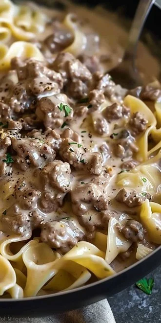 30-Minute Ground Beef Stroganoff