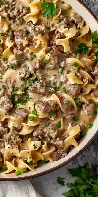 30-Minute Ground Beef Stroganoff Recipe 6 30-Minute Ground Beef Stroganoff Recipe