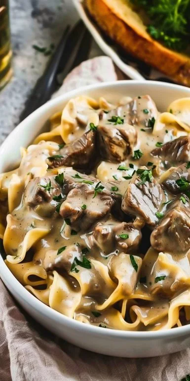 5 Ingredient Crock Pot Beef Stroganoff