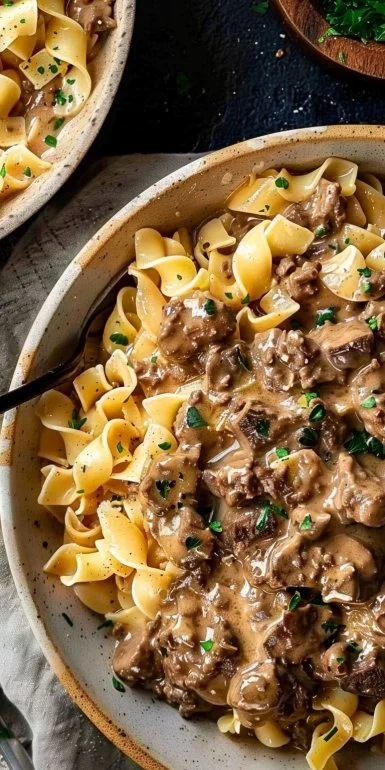 Beef Stroganoff with Ground Beef 6 Beef Stroganoff with Ground Beef
