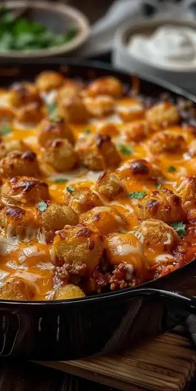 Chili Cheese Tater Tot Casserole: A Family Favorite Dish!