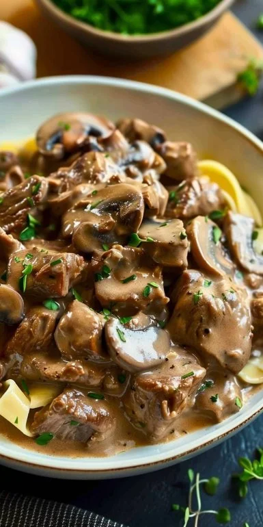 Classic Beef Stroganoff 6 Classic Beef Stroganoff