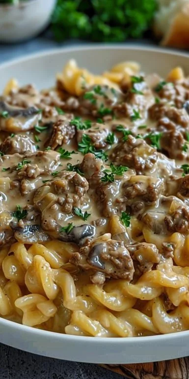 Creamy Beef Stroganoff Hamburger Helper Recipe Easy Comfort Dinner