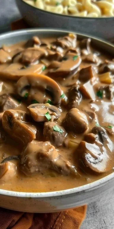 Creamy Mushroom Beef Stew
