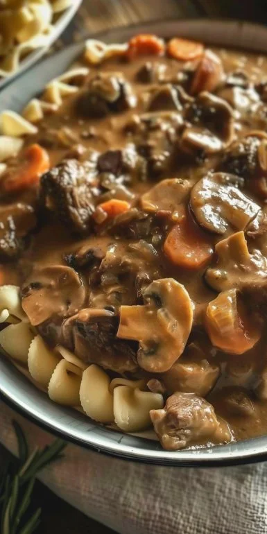 Creamy Mushroom Beef Stew