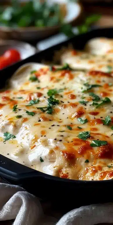 Creamy White Chicken Enchiladas