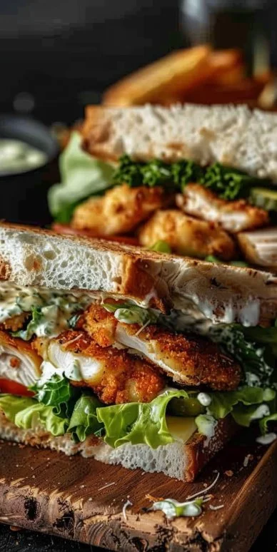 Crispy Chicken Caesar Sandwich Recipe