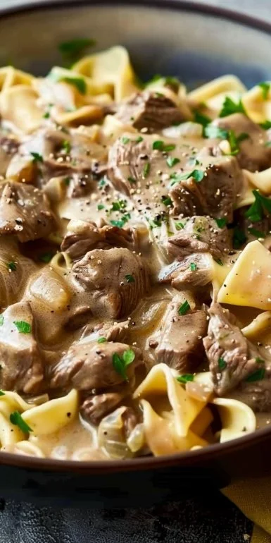 Crock Pot Beef Stroganoff