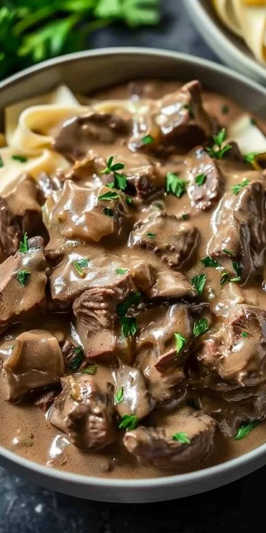 Crock Pot Beef Stroganoff 6 Crock Pot Beef Stroganoff