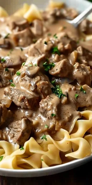 Crockpot Beef Stroganoff: Hearty Comfort for Busy Nights