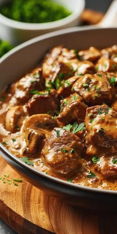 Crockpot Beef Stroganoff