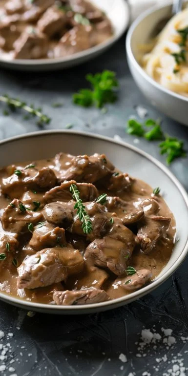 Crockpot Beef Stroganoff