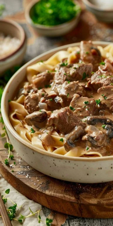 Crockpot Beef Stroganoff