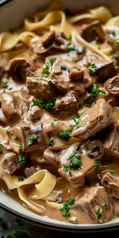 Crockpot Beef Stroganoff 6 Crockpot Beef Stroganoff