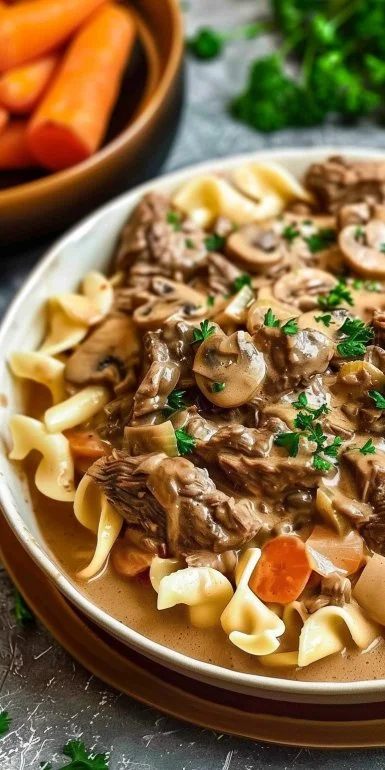 Crockpot Beef Stroganoff