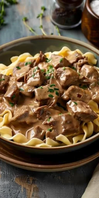 Crockpot Beef Stroganoff – Creamy, Cozy, and Effortless Comfort Food