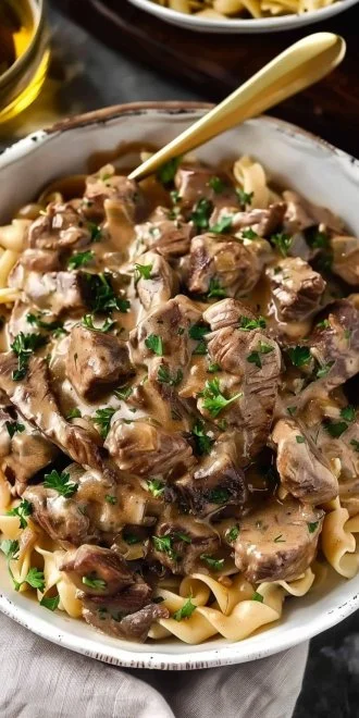 Crockpot Beef Stroganoff