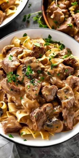 Crockpot Beef Stroganoff
