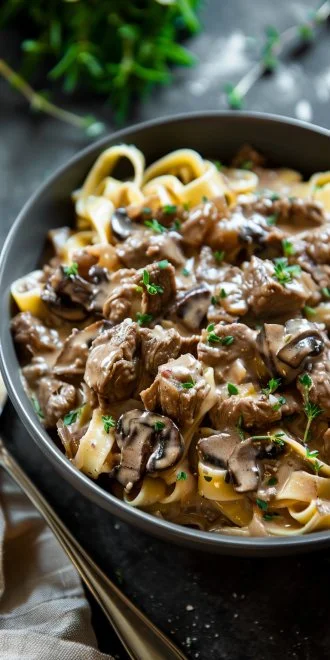 Crockpot Beef Stroganoff Recipe