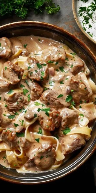 Crockpot Beef Stroganoff Recipe
