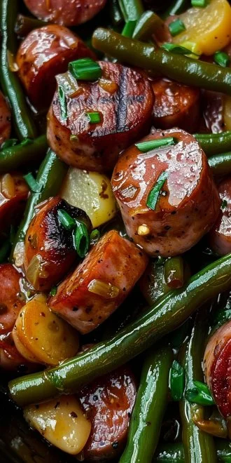 Crockpot Kielbasa and Green Beans 5 Crockpot Kielbasa and Green Beans