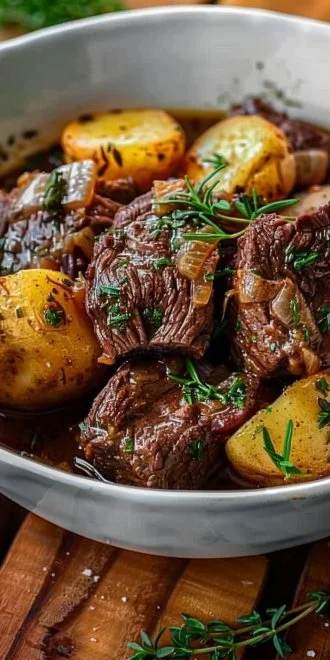 Crockpot Recipe with Beef and Potatoes