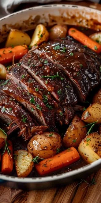 Crockpot Roast with Potatoes & Carrots