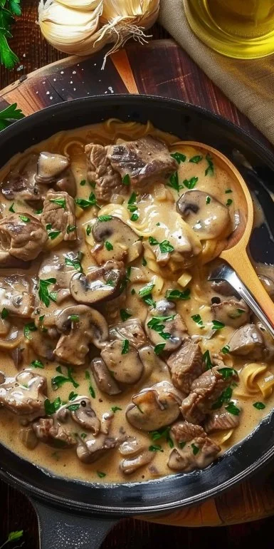 Easy Authentic Beef Stroganoff