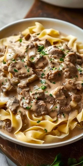 Easy Beef Stroganoff
