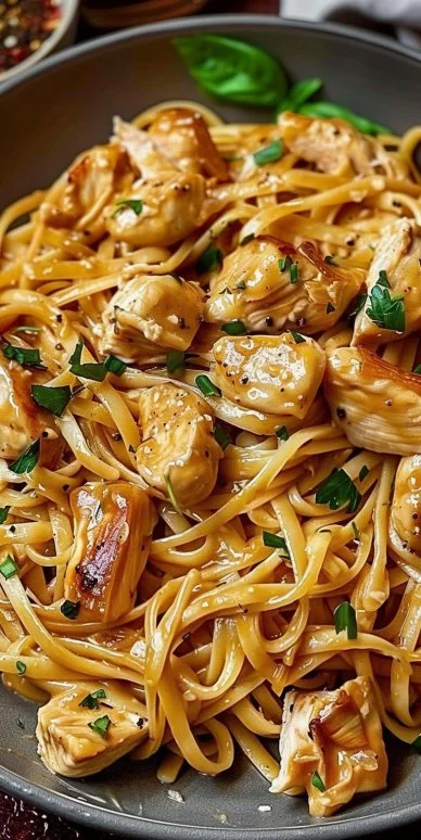 Easy Cowboy Butter Chicken Linguine