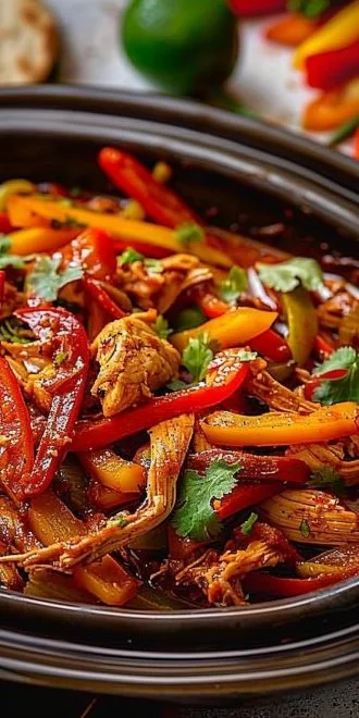 Easy Crockpot Chicken Fajitas 5 Easy Crockpot Chicken Fajitas