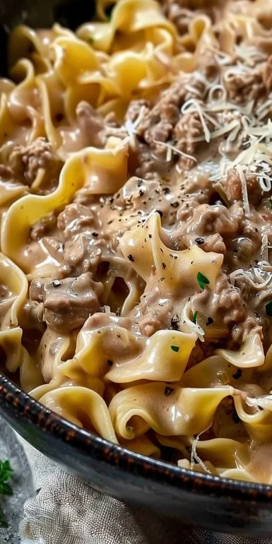 Easy Ground Beef Stroganoff