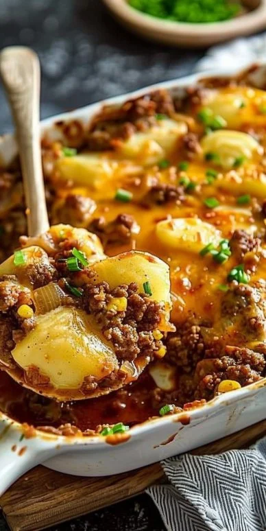 Easy Hobo Casserole Ground Beef Recipe - Comfort Food