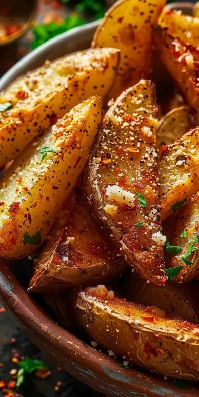 Garlic Parmesan Potato Wedges