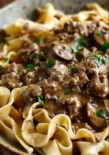 Ground Beef Stroganoff